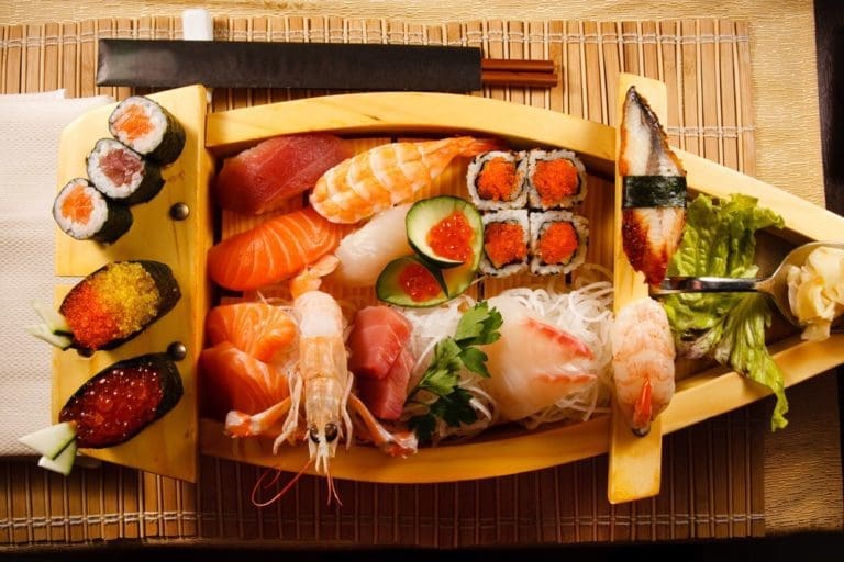 platter of sushi